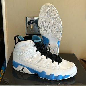 Nike Jordan retro 9 IX Size 14 University Blue White Black